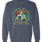 What Happens At The Campground - Comfort Colors - Sweatshirt - Blues