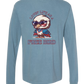 Lovin' Life as a Free Bird - Comfort Colors - Heavyweight Long Sleeve Tee - Blues & Greens