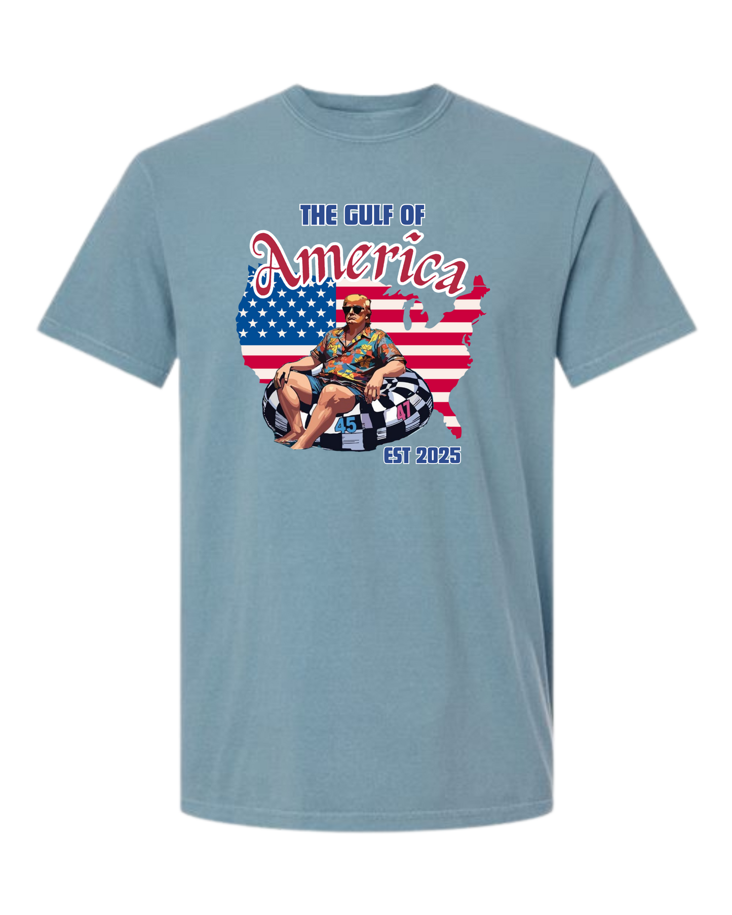 The Gulf of America - Comfort Colors - Heavyweight Unisex Tee - Blues