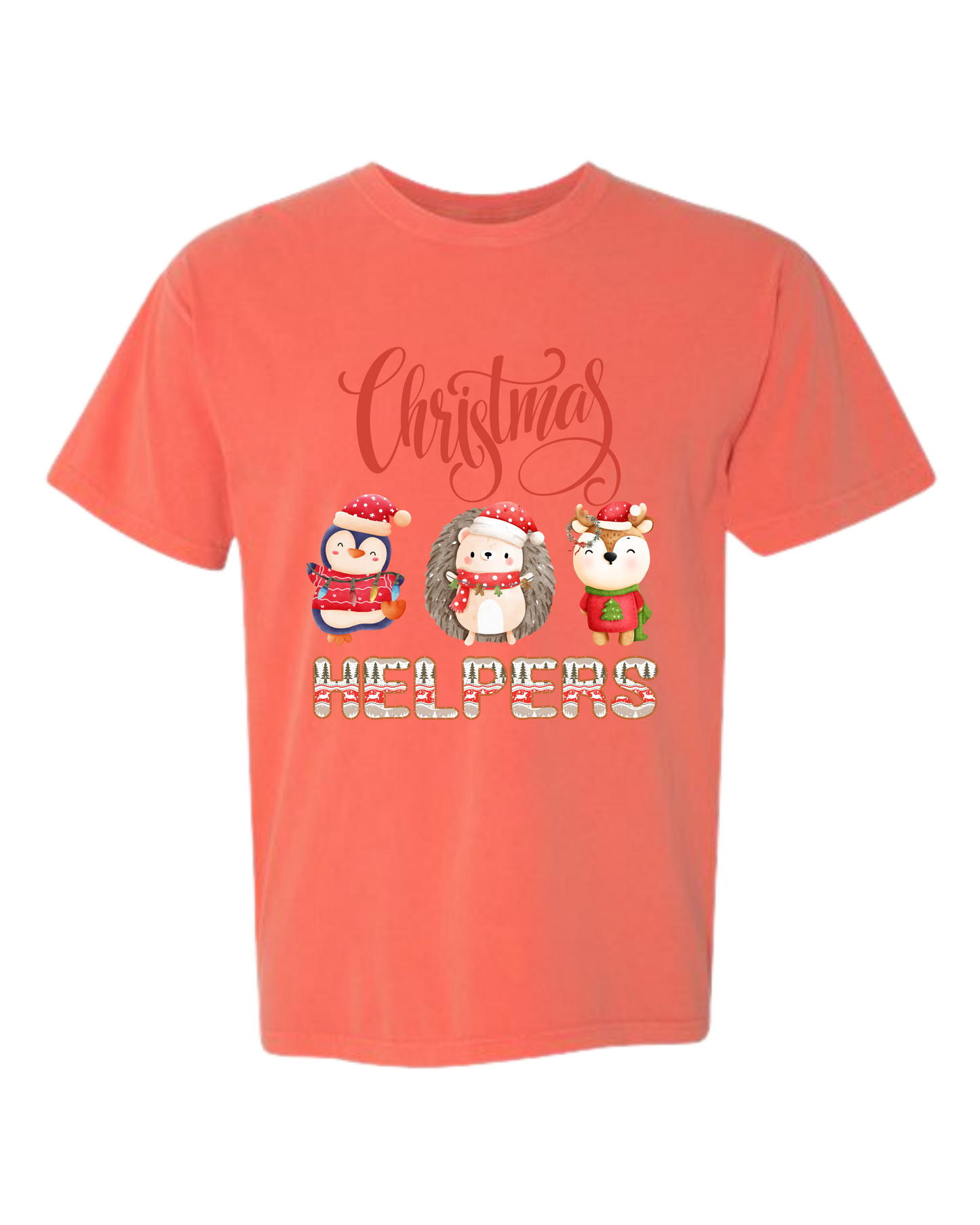 Christmas Helpers - Comfort Colors - Heavyweight Unisex Tee - Yellows, Oranges