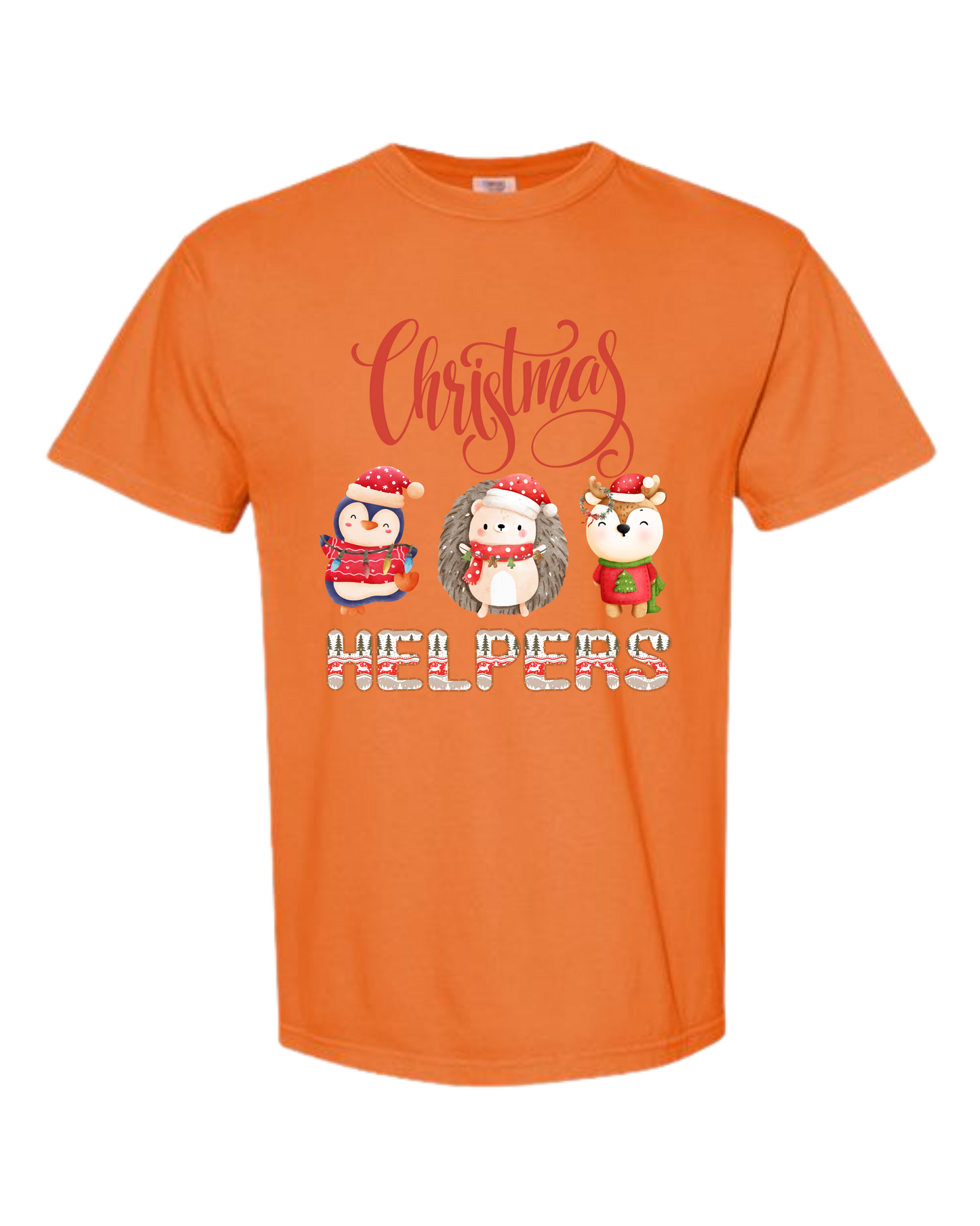 Christmas Helpers - Comfort Colors - Heavyweight Unisex Tee - Yellows, Oranges