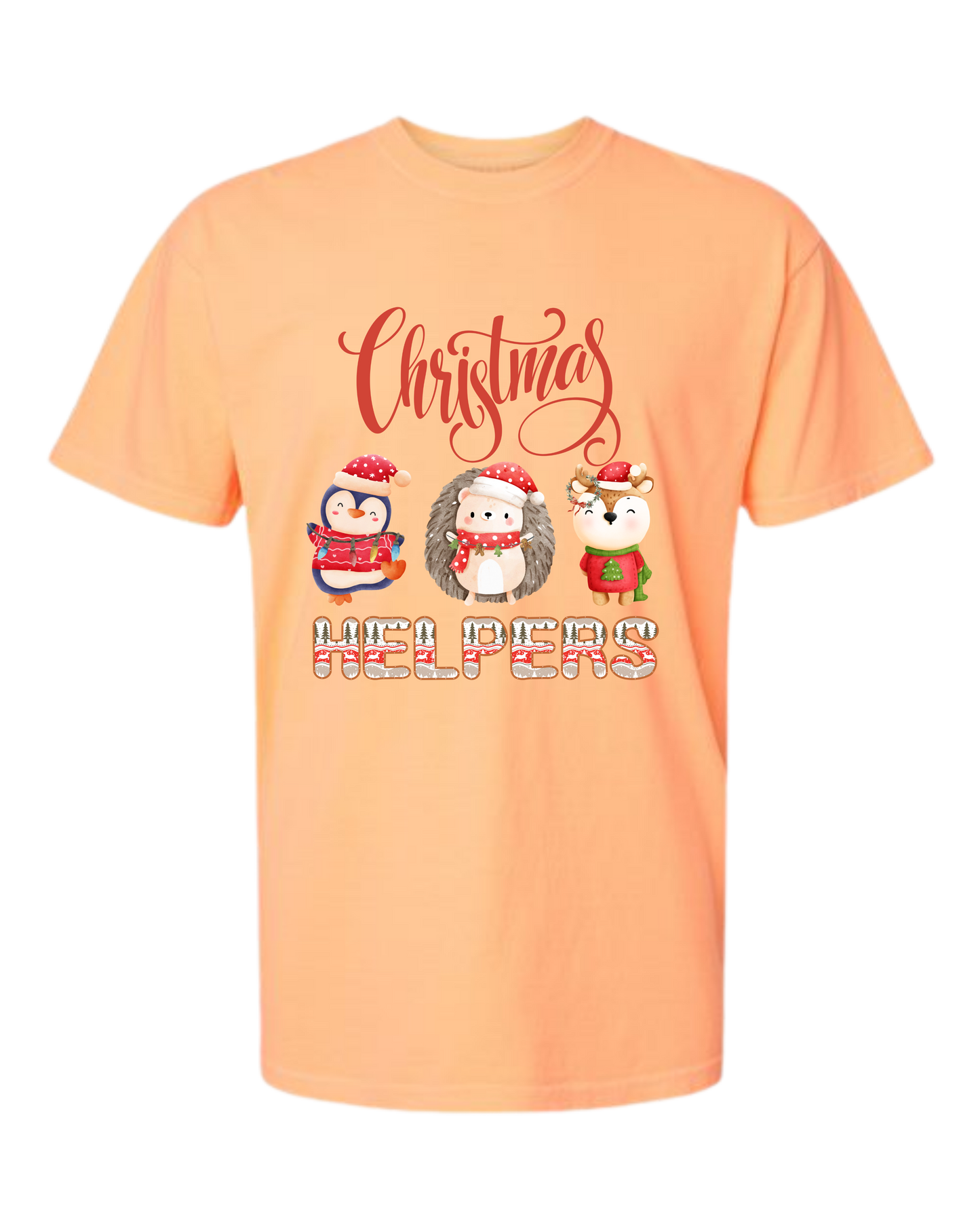 Christmas Helpers - Comfort Colors - Heavyweight Unisex Tee - Yellows, Oranges