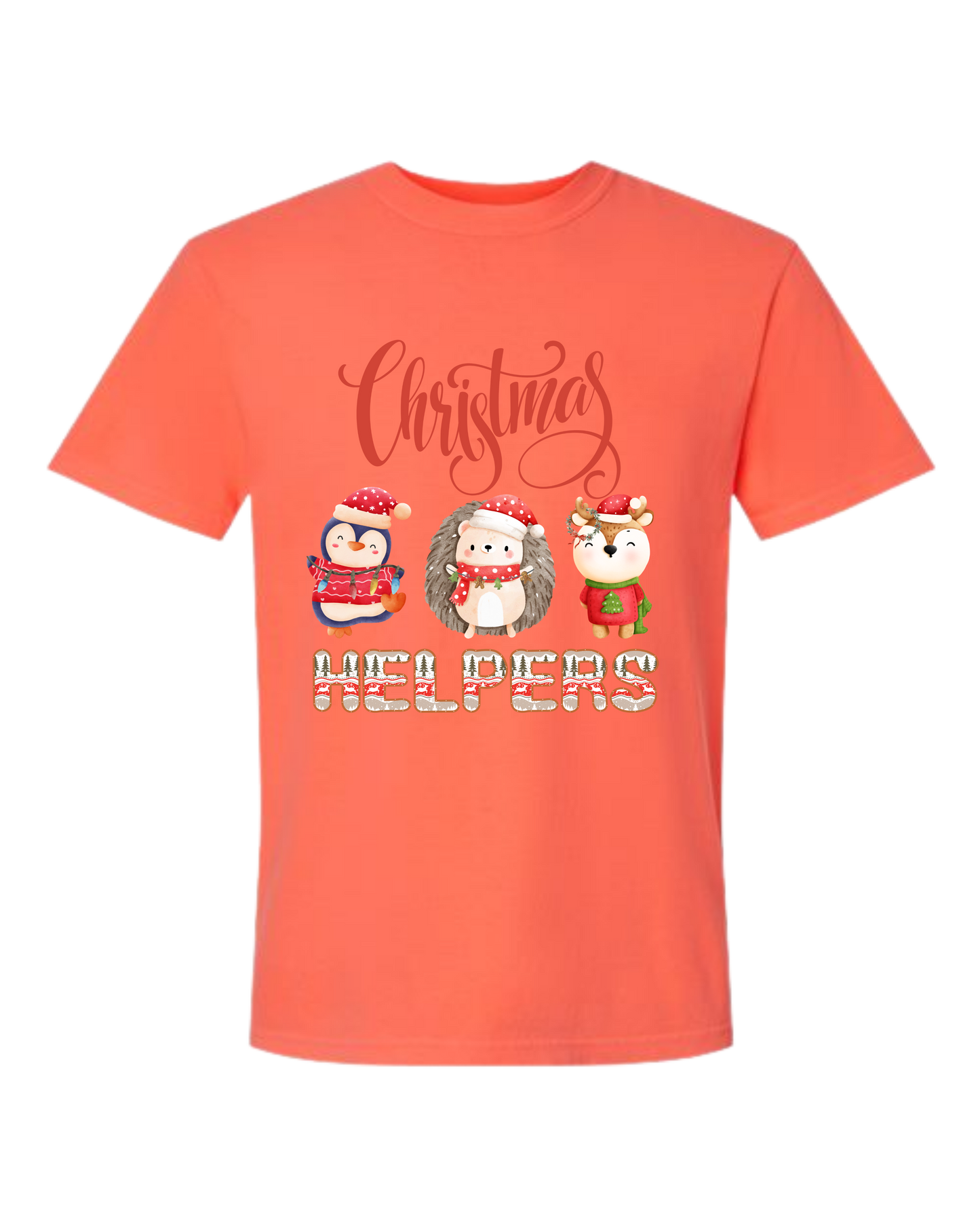 Christmas Helpers - Comfort Colors - Heavyweight Unisex Tee - Yellows, Oranges