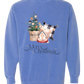 Country Christmas- Comfort Colors - Sweatshirt - Blues