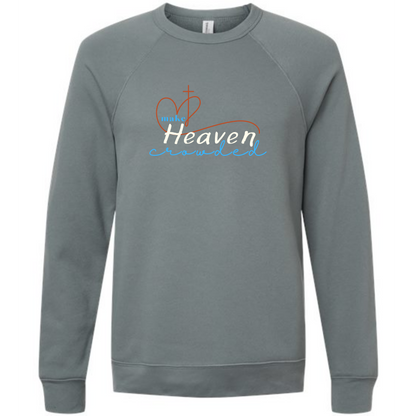 Make Heaven Crowded - Sponge Fleece Raglan Sweatshirt - Blues, Purples