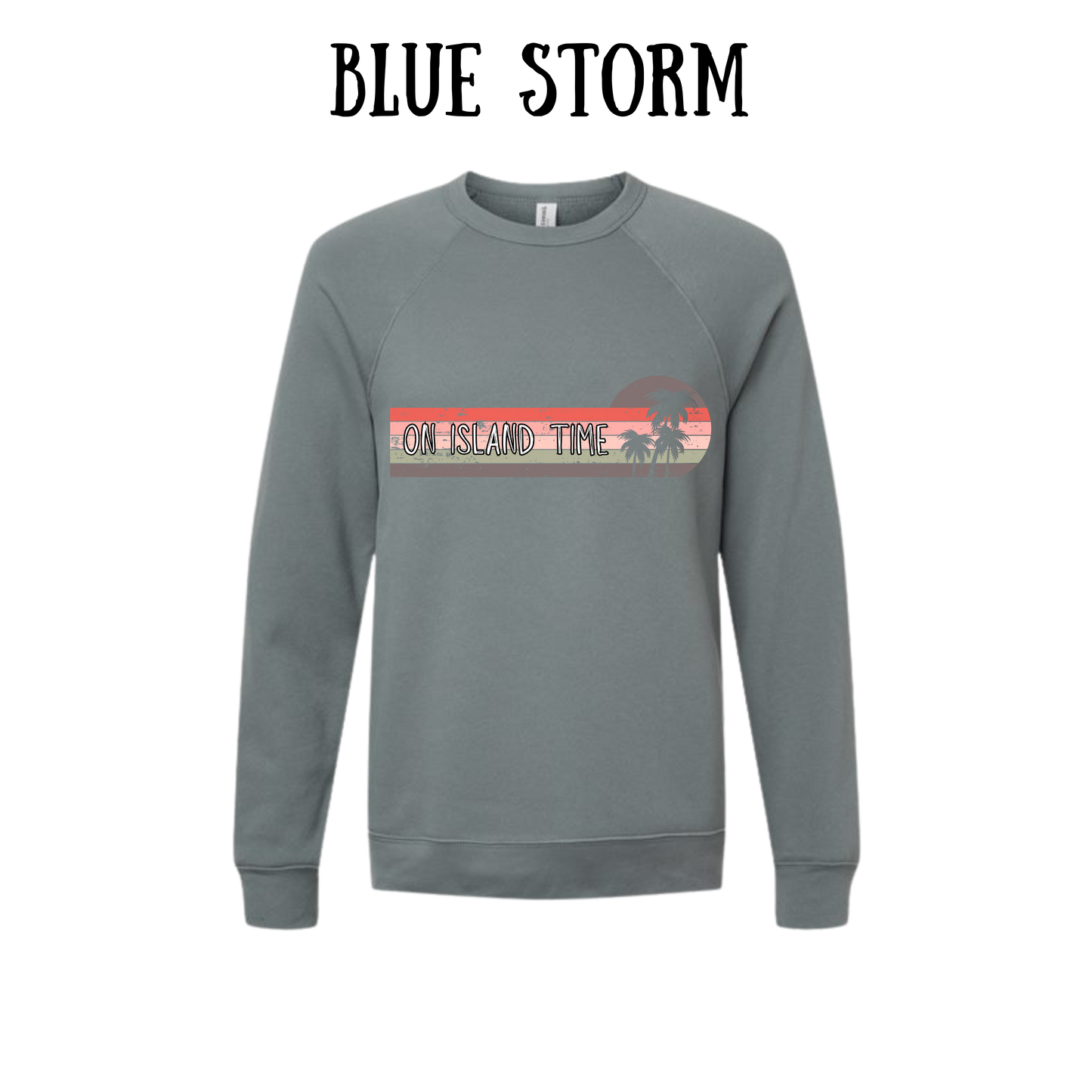 VP - On Island Time - Sponge Fleece Raglan Sweatshirt - Blues, Purples