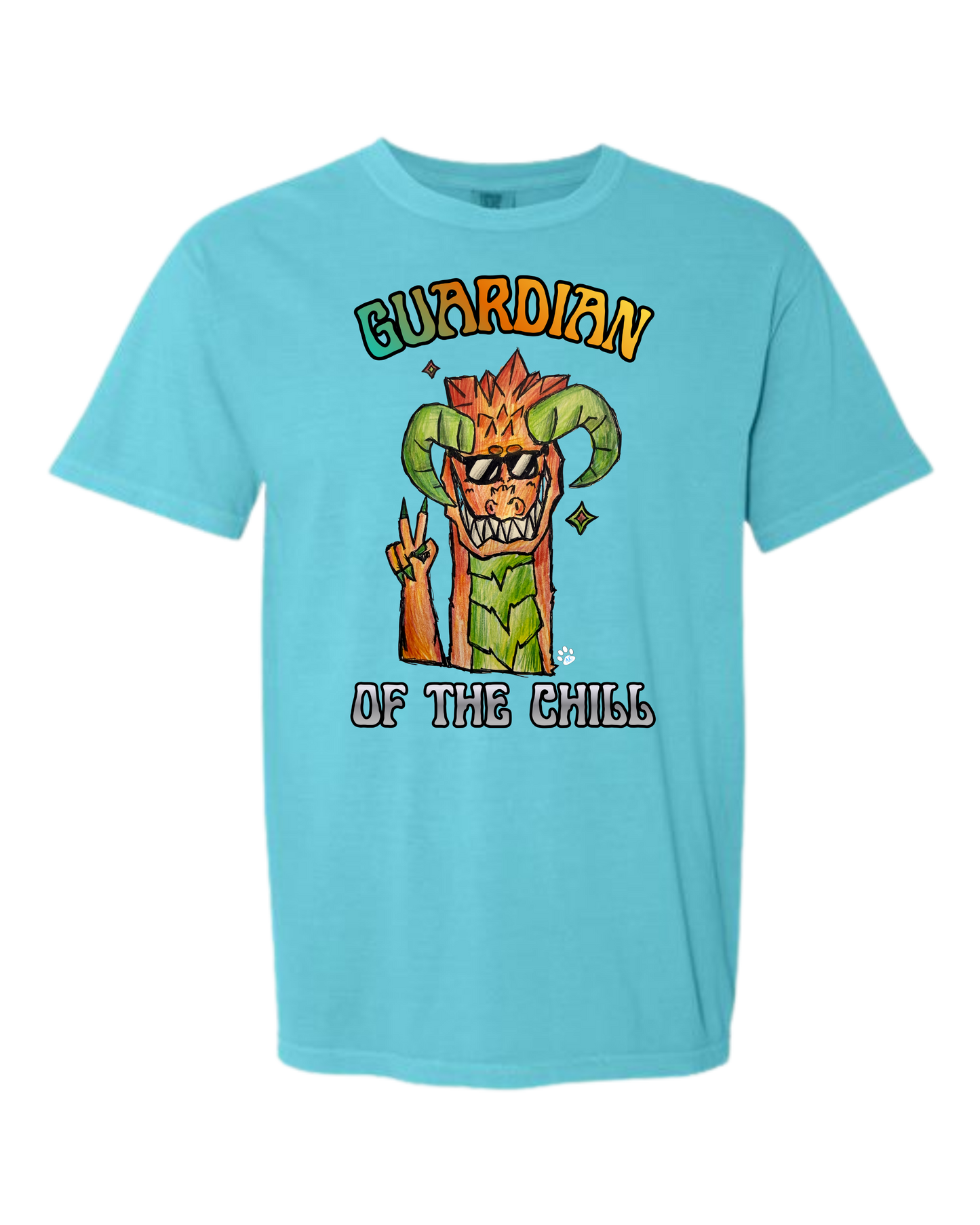Guardian of The Chill - Comfort Colors - Heavyweight Unisex Tee - Blues