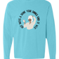 Hot Baths and Drink Your Dinner Kind of Week - Comfort Colors - Heavyweight Long Sleeve Tee - Blues & Greens