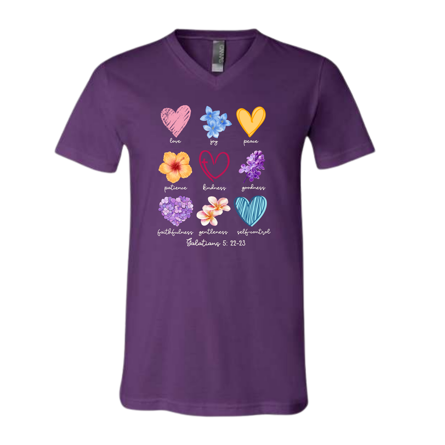 Galatians 5 - Spring - Bella+Canvas - Unisex V-Neck - Assorted Colors