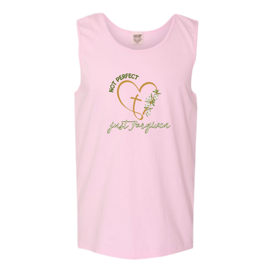 Not Perfect Just Forgiven - Comfort Colors - Unisex Tank - Assorted Colors