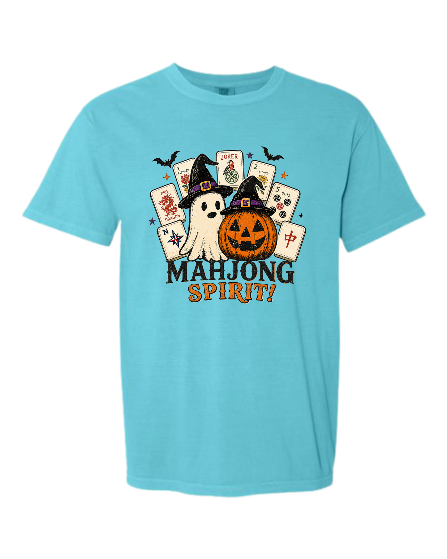 Mahjong Spirit - Comfort Colors - Heavyweight Unisex Tee - Blues