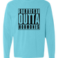 Straight Outta Hormones - Comfort Colors - Heavyweight Long Sleeve Tee - Blues & Greens