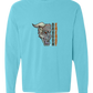 Dragon Energy - Comfort Colors - Heavyweight Long Sleeve Tee - Blues & Greens