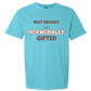 Not Moody. (just) Hormonally Gifted - Comfort Colors - Heavyweight Unisex Tee - Blues