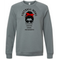 SP - Football Moms Fueled By - Sponge Fleece Raglan Sweatshirt - Blues, Purples