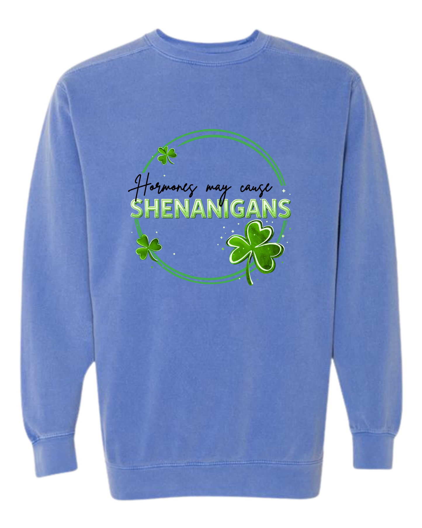 Hormones May Cause Shenanigans - Comfort Colors - Heavyweight Long Sleeve Tee - Neutral Colors