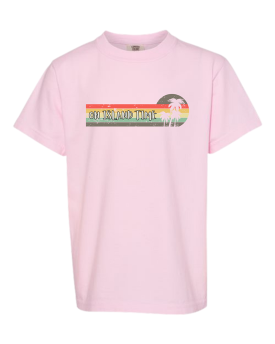 On Island Time - Comfort Colors - Heavyweight Youth Tee - Assorted Colors