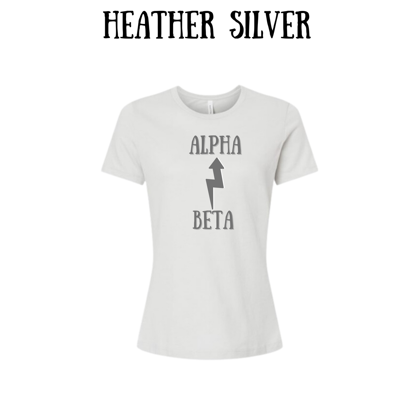 Beta to Alpha - Women's Relaxed Fit Tee - Neutrals