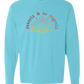 Sunsets & No Regrets - Comfort Colors - Heavyweight Long Sleeve Tee - Blues & Greens