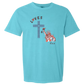 Loves Jesus & America too - Comfort Colors - Heavyweight Unisex Tee - Blues
