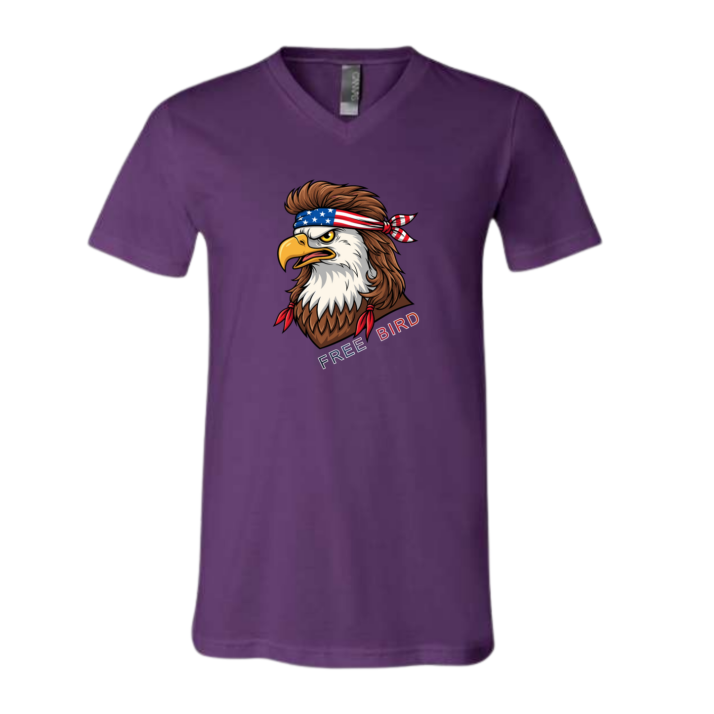 Rockin Free Bird - Bella+Canvas - Unisex V-Neck - Assorted Colors