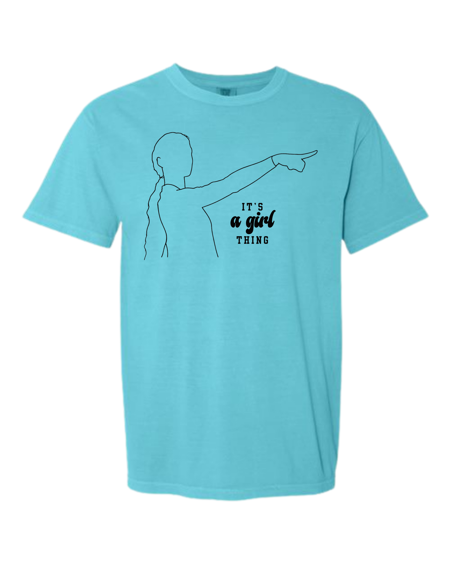 It's A Girl Thing - Comfort Colors - Heavyweight Unisex Tee - Blues
