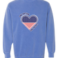 One Nation One Heart - Comfort Colors - Sweatshirt - Blues