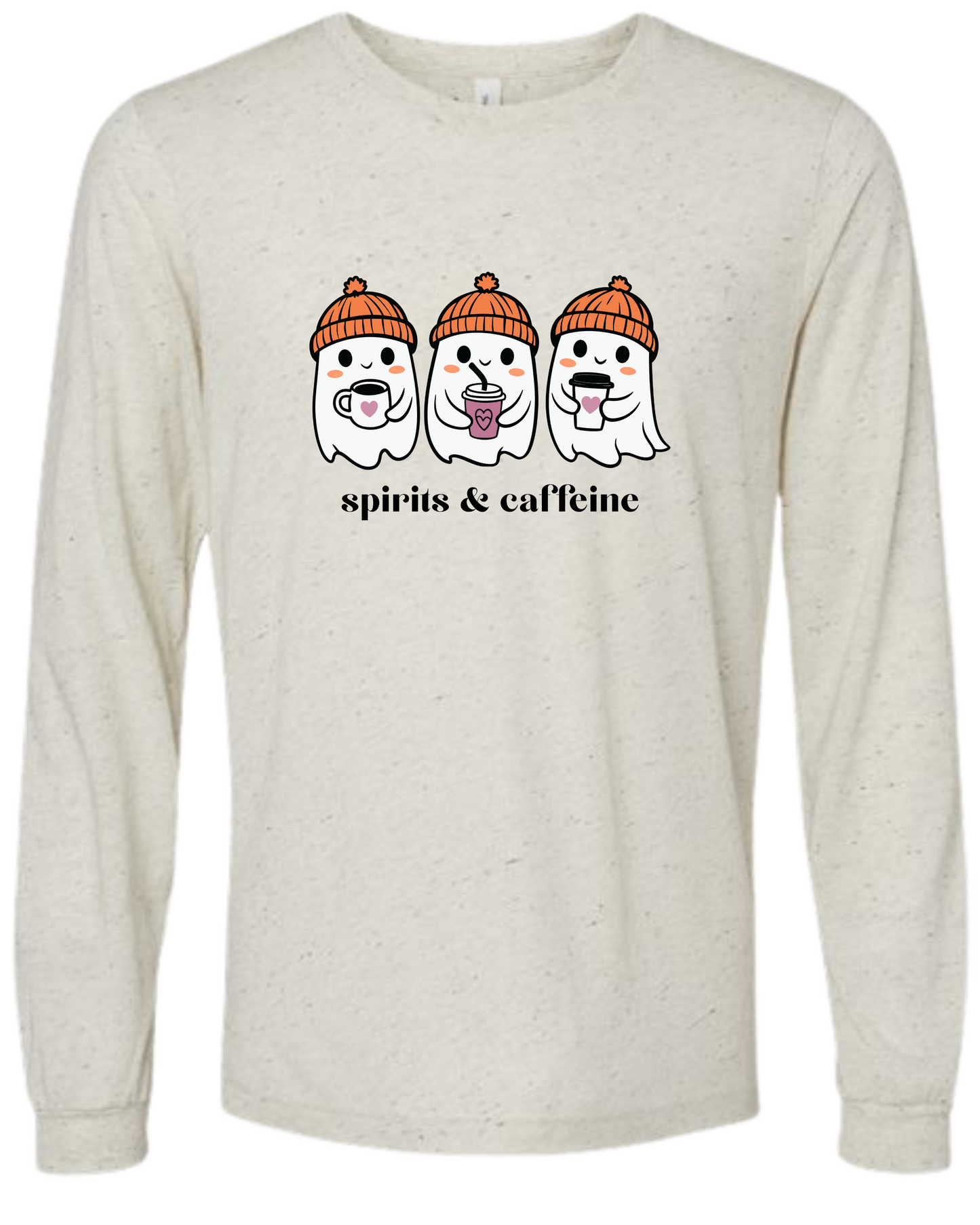 Spirits & Caffeine - Unisex Long Sleeve - Neutral Colors