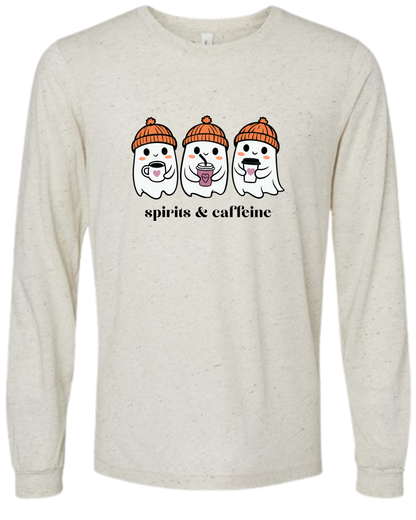 HP - Spirits & Caffeine - Unisex Long Sleeve - Neutral Colors