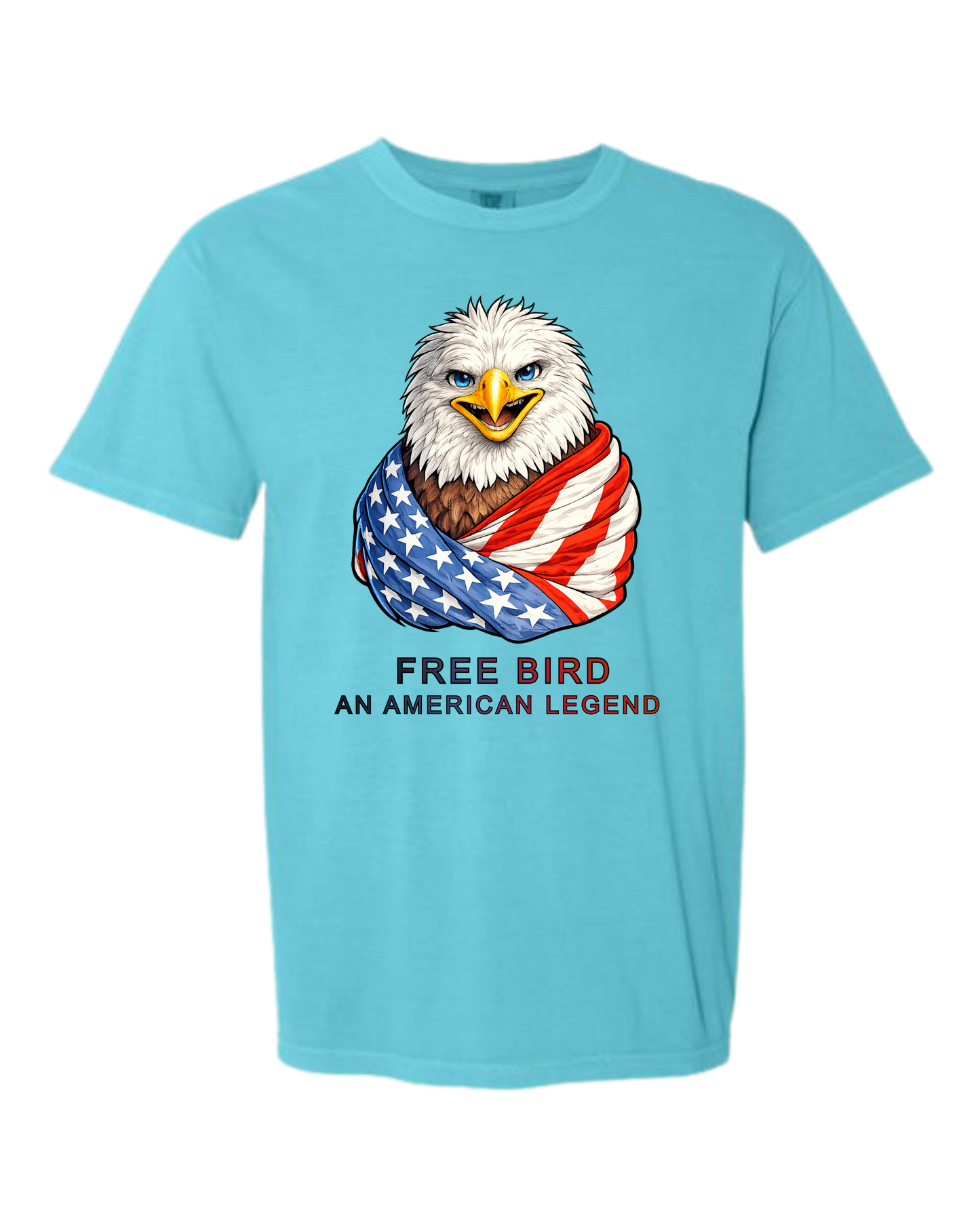 Free Bird An American Legend - Comfort Colors - Heavyweight Unisex Tee - Blues