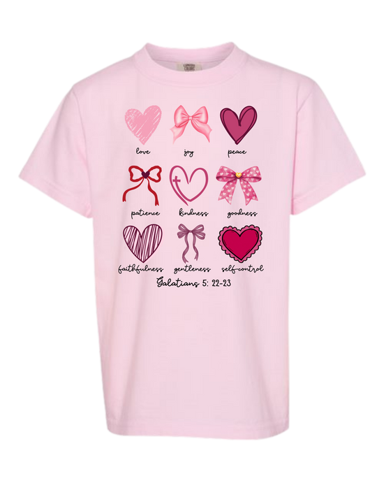 Galatians 5 - Valentines - Comfort Colors - Heavyweight Youth Tee - Assorted Colors