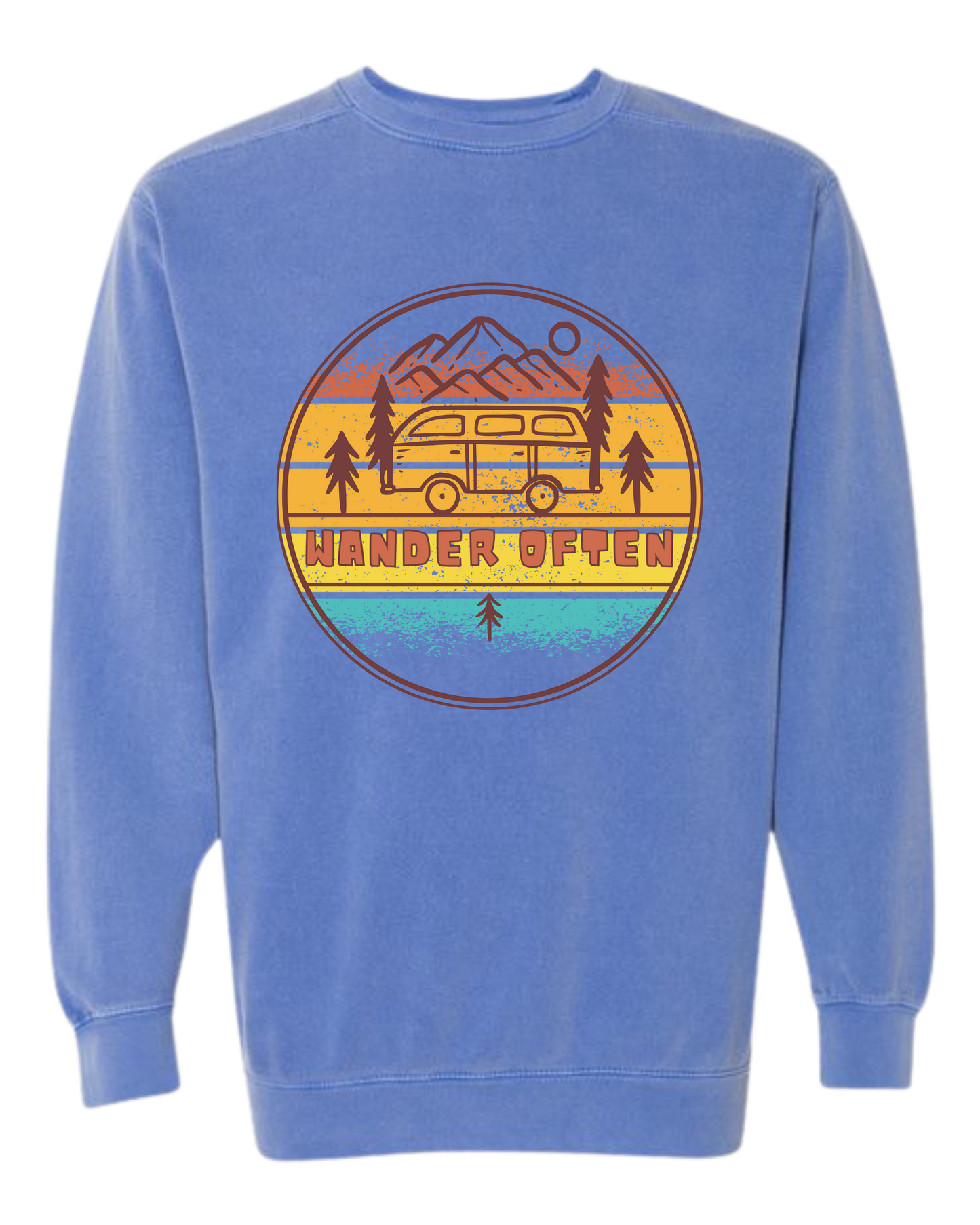 Wander Often - Comfort Colors - Sweatshirt - Blues