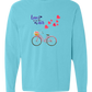 Love is in the Air - Comfort Colors - Heavyweight Long Sleeve Tee - Blues & Greens