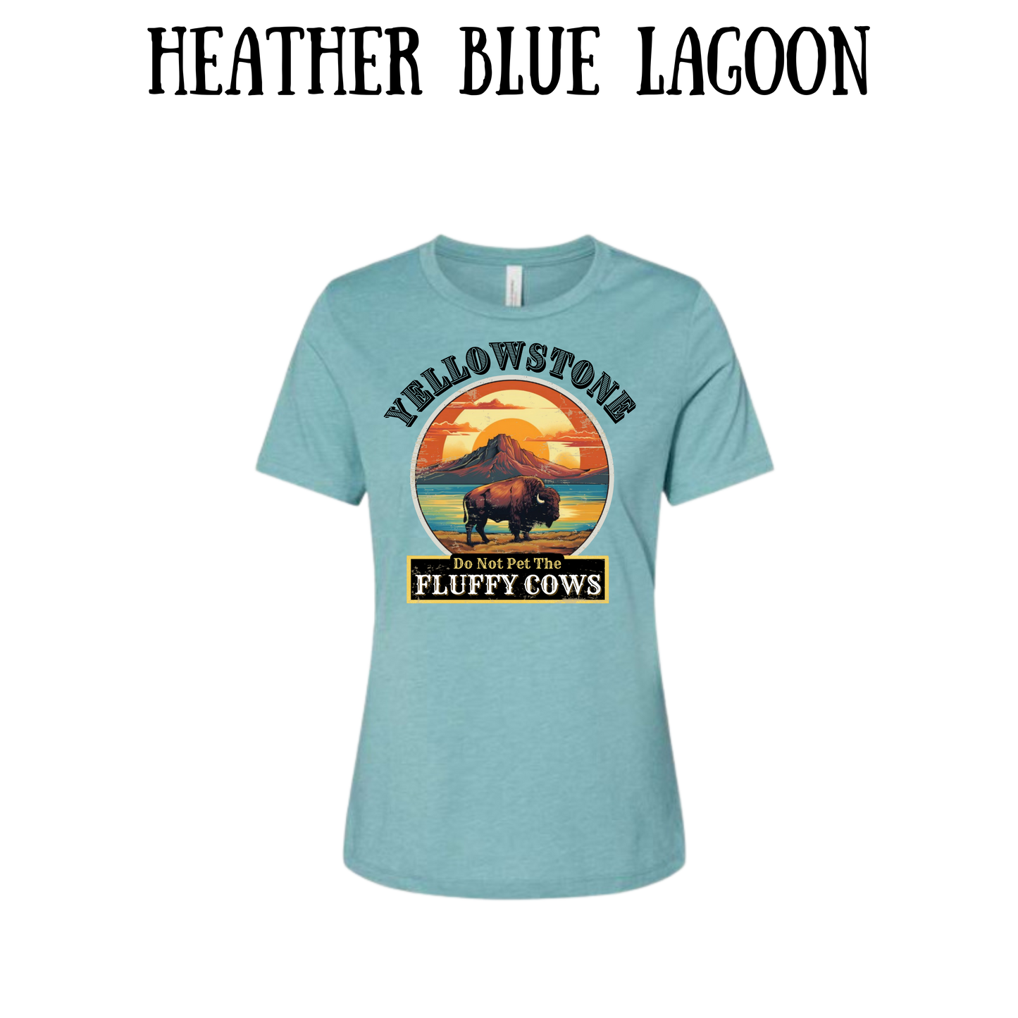 CP - Yellowstone: Fluffy Cows - Women's Relaxed Fit Tee - Assorted Colors