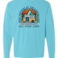 What Happens At The Campground - Comfort Colors - Heavyweight Long Sleeve Tee - Blues & Greens