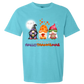 Happy HalloThanksMas Gnomes - Comfort Colors - Heavyweight Unisex Tee - Blues