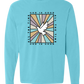 God Is Good - Comfort Colors - Heavyweight Long Sleeve Tee - Blues & Greens