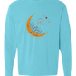 Not A Hot Mess Just A Hot Flash - Comfort Colors - Heavyweight Long Sleeve Tee - Blues & Greens
