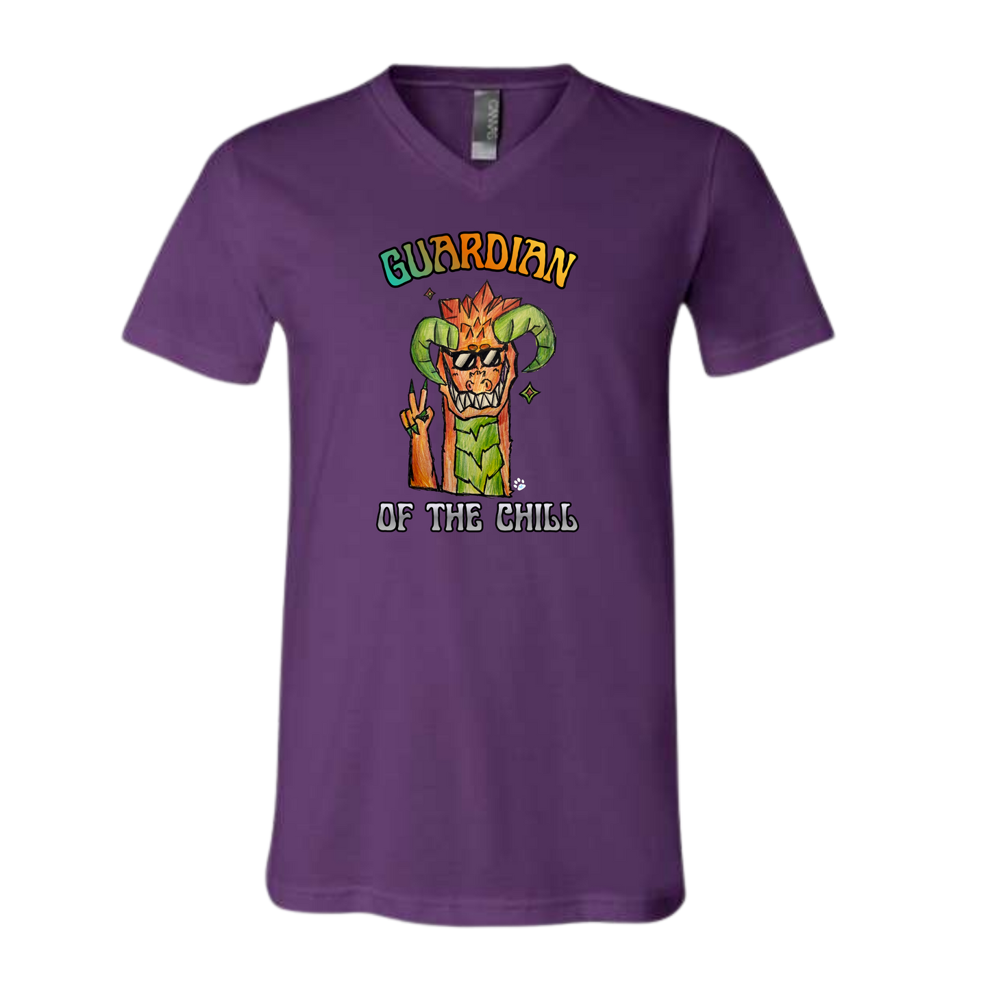 Guardian of The Chill - Bella+Canvas - Unisex V-Neck - Assorted Colors