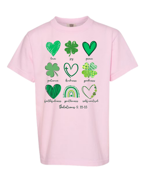 Galatians 5 - St Patrick's Day - Comfort Colors - Heavyweight Youth Tee - Assorted Colors