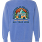 What Happens At The Campground - Comfort Colors - Sweatshirt - Blues