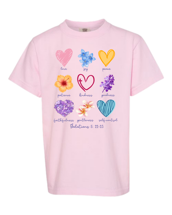 Galatians 5 - Spring - Comfort Colors - Heavyweight Youth Tee - Assorted Colors
