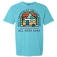 What Happens At The Campground - Comfort Colors - Heavyweight Unisex Tee - Blues