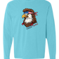 Rockin Free Bird - Comfort Colors - Heavyweight Long Sleeve Tee - Blues & Greens