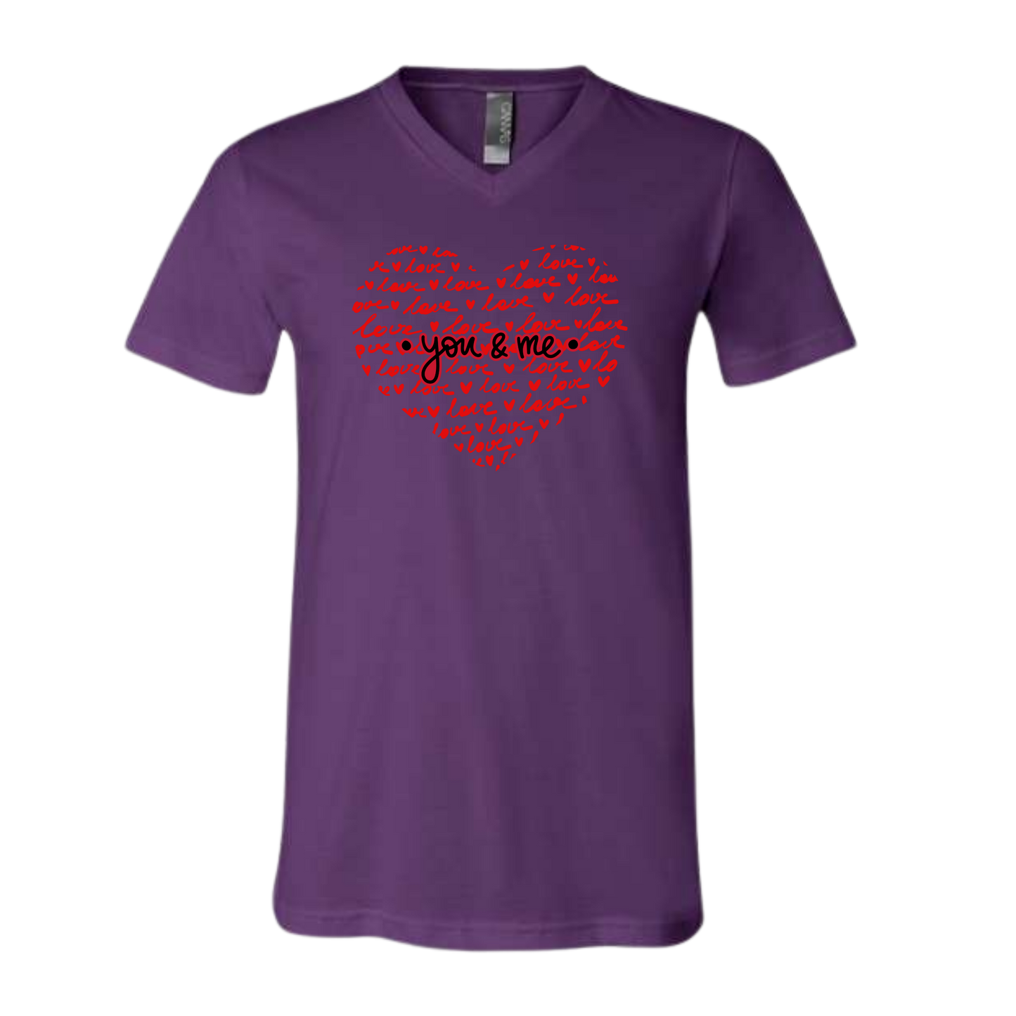 You & Me - Bella+Canvas - Unisex V-Neck - Assorted Colors