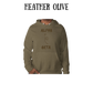 beta to alpha - sponge fleece hoodie - greens, neutrals