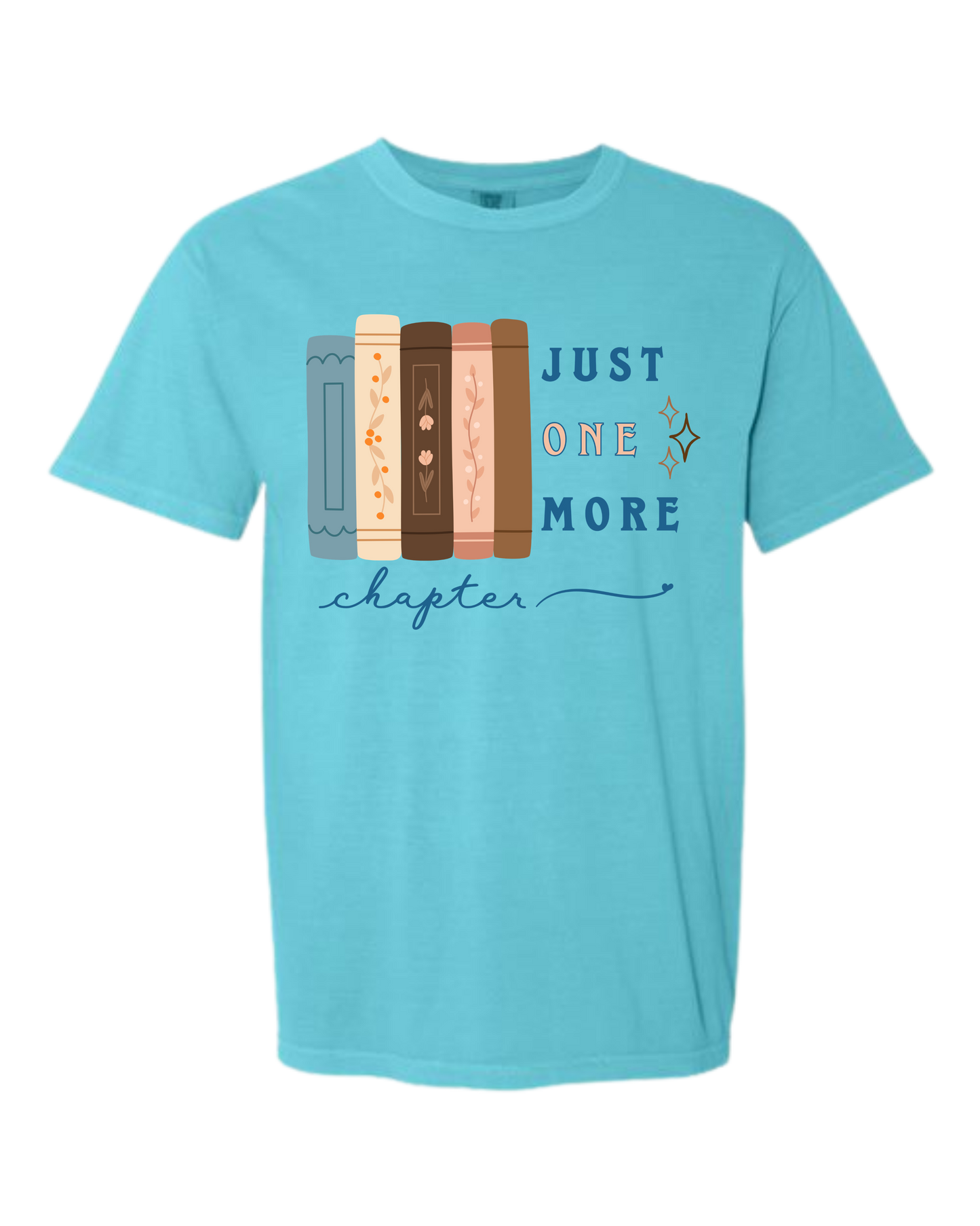 Just One More Chapter - Comfort Colors - Heavyweight Unisex Tee - Blues