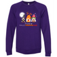 Happy Hallothanksmas Gnomes - Sponge Fleece Raglan Sweatshirt - Blues, Purples
