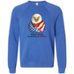 Free Bird An American Legend - Sponge Fleece Raglan Sweatshirt - Blues, Greens, Purple, and Black