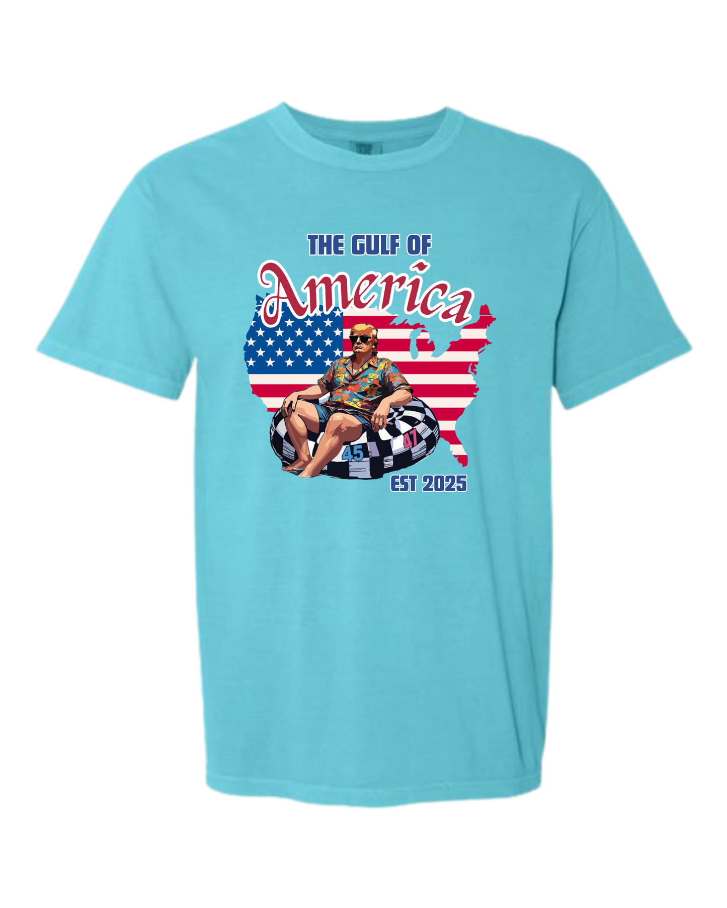 The Gulf of America - Comfort Colors - Heavyweight Unisex Tee - Blues